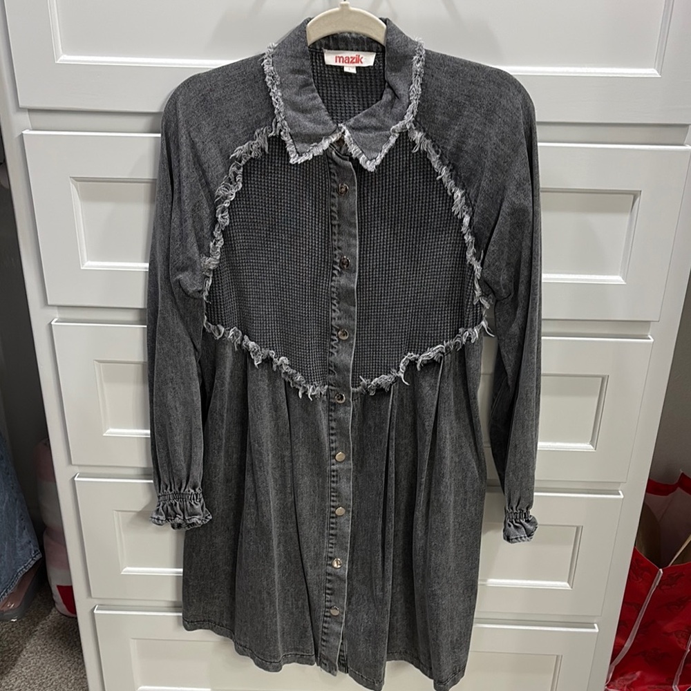 Mazik Charcoal Denim Dress